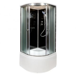 Душевая кабина Deto B10S BLACK 100х100х220 см